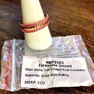 Bomb Party- size 9 farmhouse unicorn ring